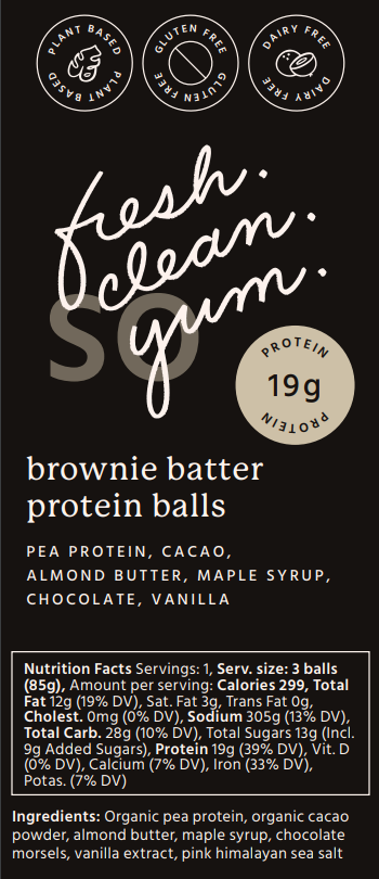 Brownie Batter Protein Balls (12 Pack)