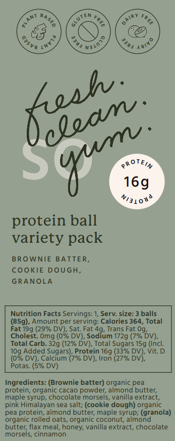 Variety Pack Protein Balls (12 Pack)